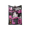 Halloween Flannel Blanket with Creative Print, 180230 cm, for Bed Couch Sofa