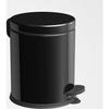 Kitchen Black Color Pedal Metal Dustbin 5 Liter