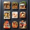 Shop Shape Home Decoration House Magnetic Sticker Blessing Gift Refrigerator Magnet Gift