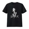 Retro Buffy The Vampire Slayer Black White Print Cool Casual Streetwear T Shirt vintage Washed Stretched Breathable