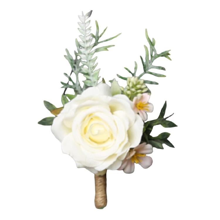 Unique Corsage Boutonnieres Artificial Flowers for Proms, Anniversaries, Ceremonies, Wedding Embellishments