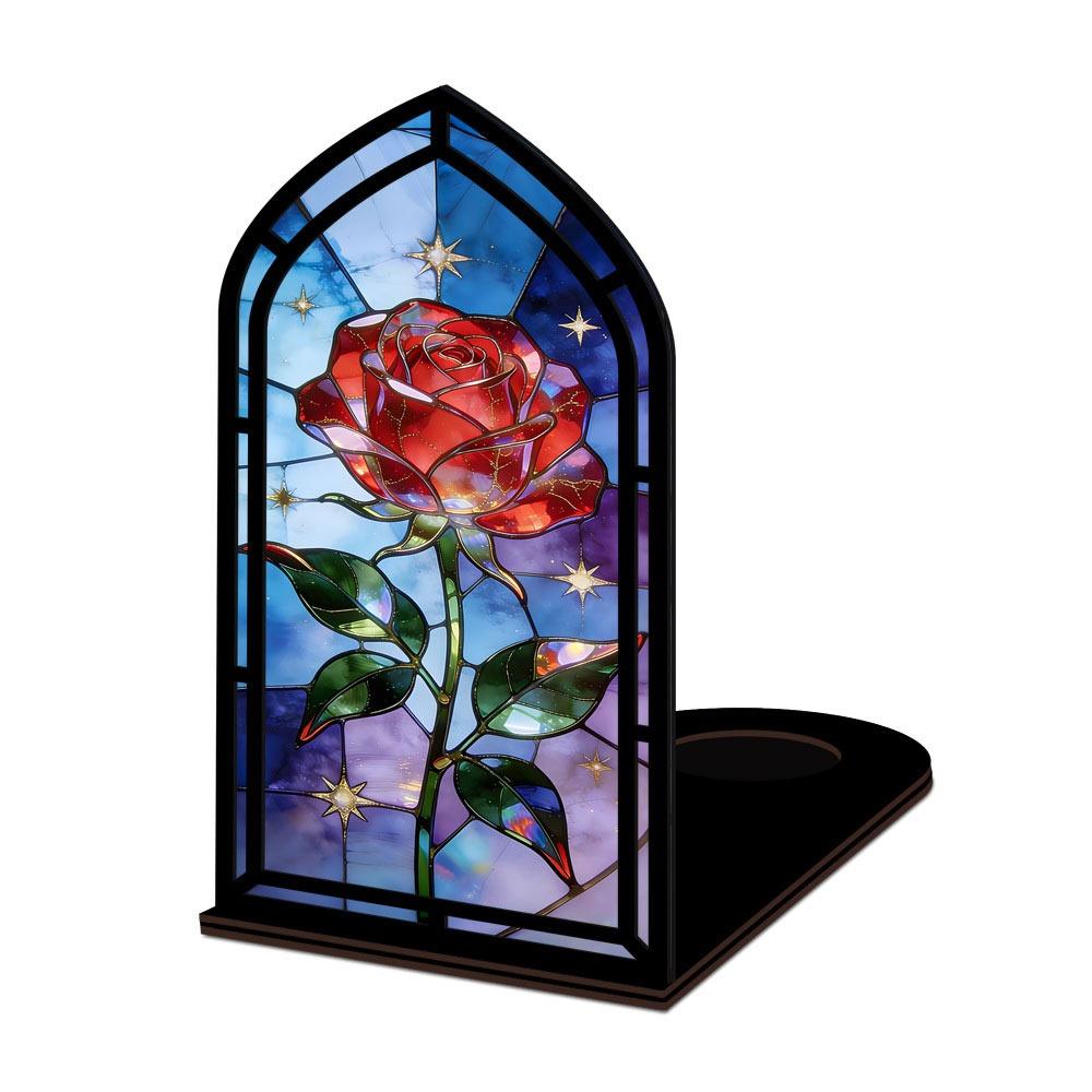 Gothic Arch Design Book Nook Acrylic Light-transmitting Table Setting  Tabletop Display