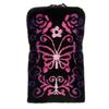 ANNA SUI Zippered Towel and Bottle Case with Gradient Butterfly Embroidery (Purple) Women's 001082-0001-03