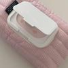 New Striped Quilted Wet Wipe Pouch Portable Pull Out Tissue Bag Multipurpose Wet Tissue Case Living Room Organizer