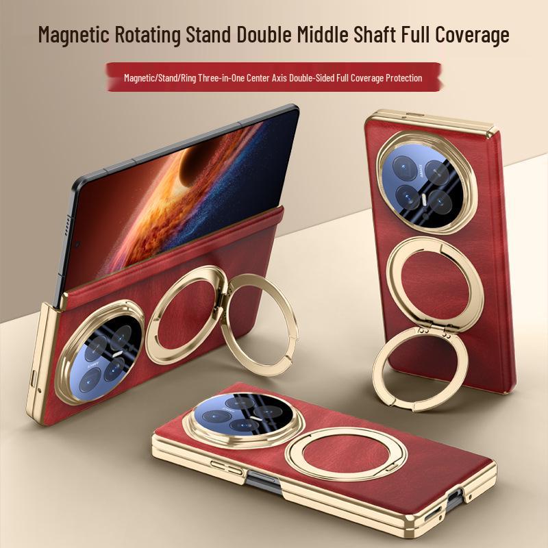 Honor Magic V6 Foldable Case: Magnetic Charging, Rotating Stand, Full Lens and Double Hinge Coverage