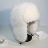 Winter women's thickened warm windproof faux fur fox fur ear-protecting plush hat
