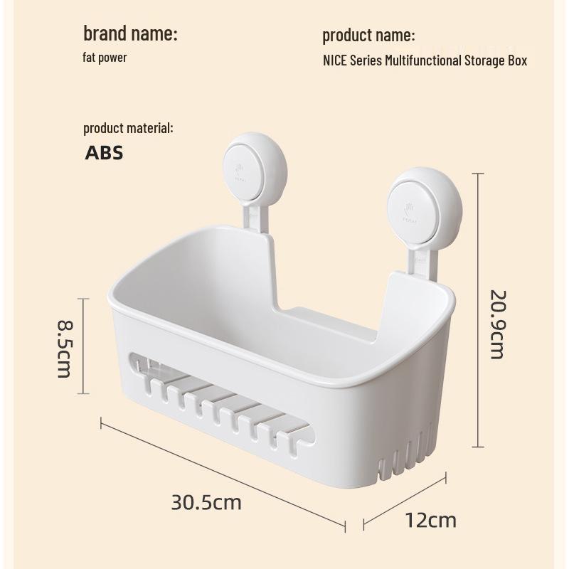 Taili Bathroom & Kitchen Suction Cup Storage Rack