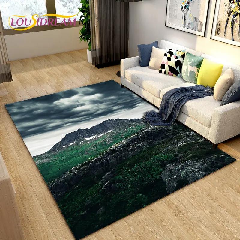 3D Ocean Seawater Beach Water Scenery Area Rug,Carpet Rug for Living Room Bedroom Sofa Doormat Decoration,Kid Non-slip Floor Mat