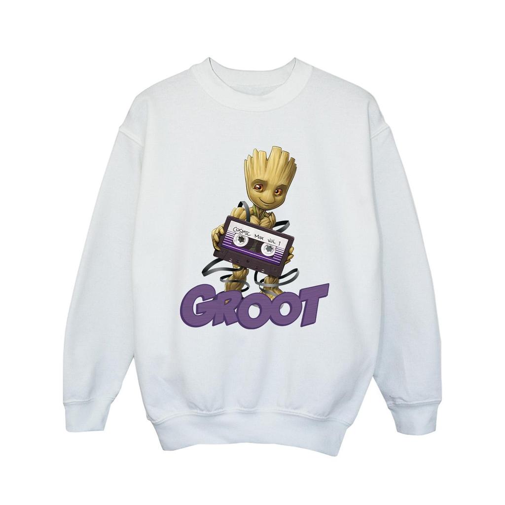 Guardians Of The Galaxy Girls Groot Casette Sweatshirt