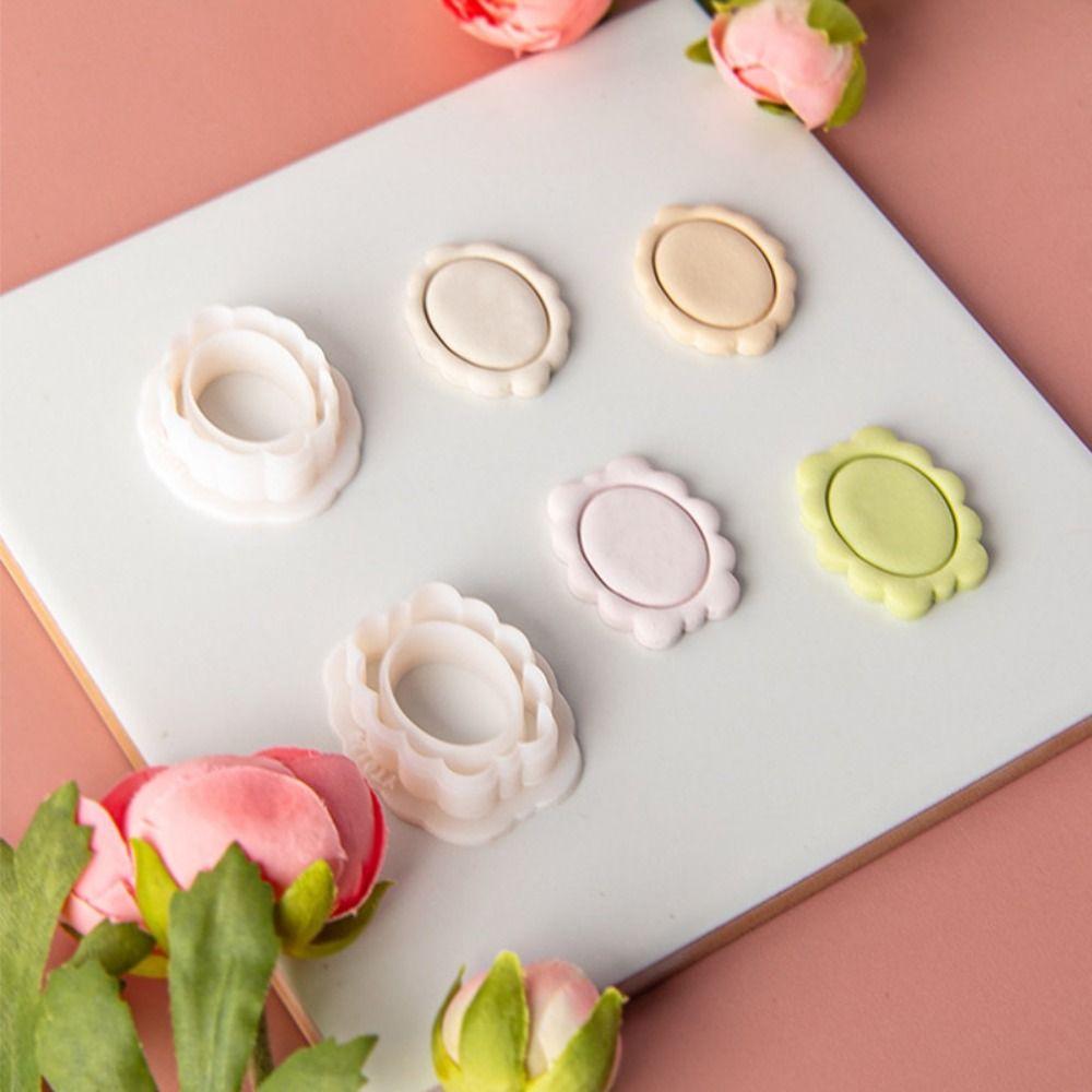 Oval Shape Jewelry Making Mold Embossed Mold Cutting Die DIY Polymer Clay Cutter  Jewelry Making