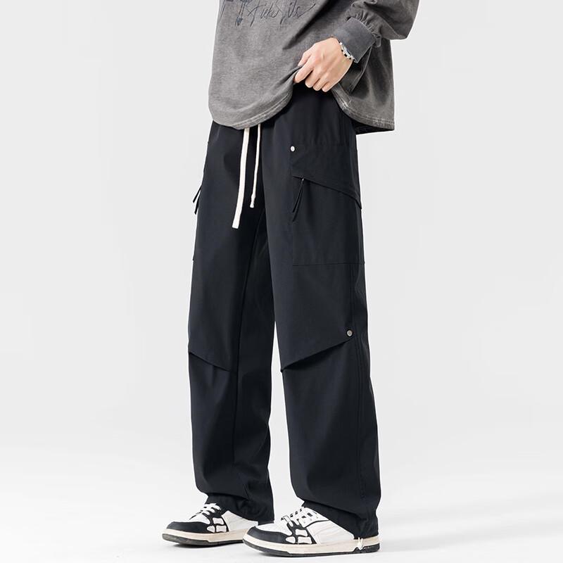 Wassup Sohot Men's Casual Cargo Straight Pants