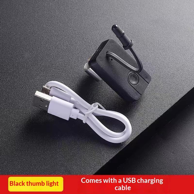 Usb Rechargeable Finger Thumb Light 3 Levels Dimmable Led Lamp Hands Free Flashlight For Ear Pick Beauty Inspection Work Repair
