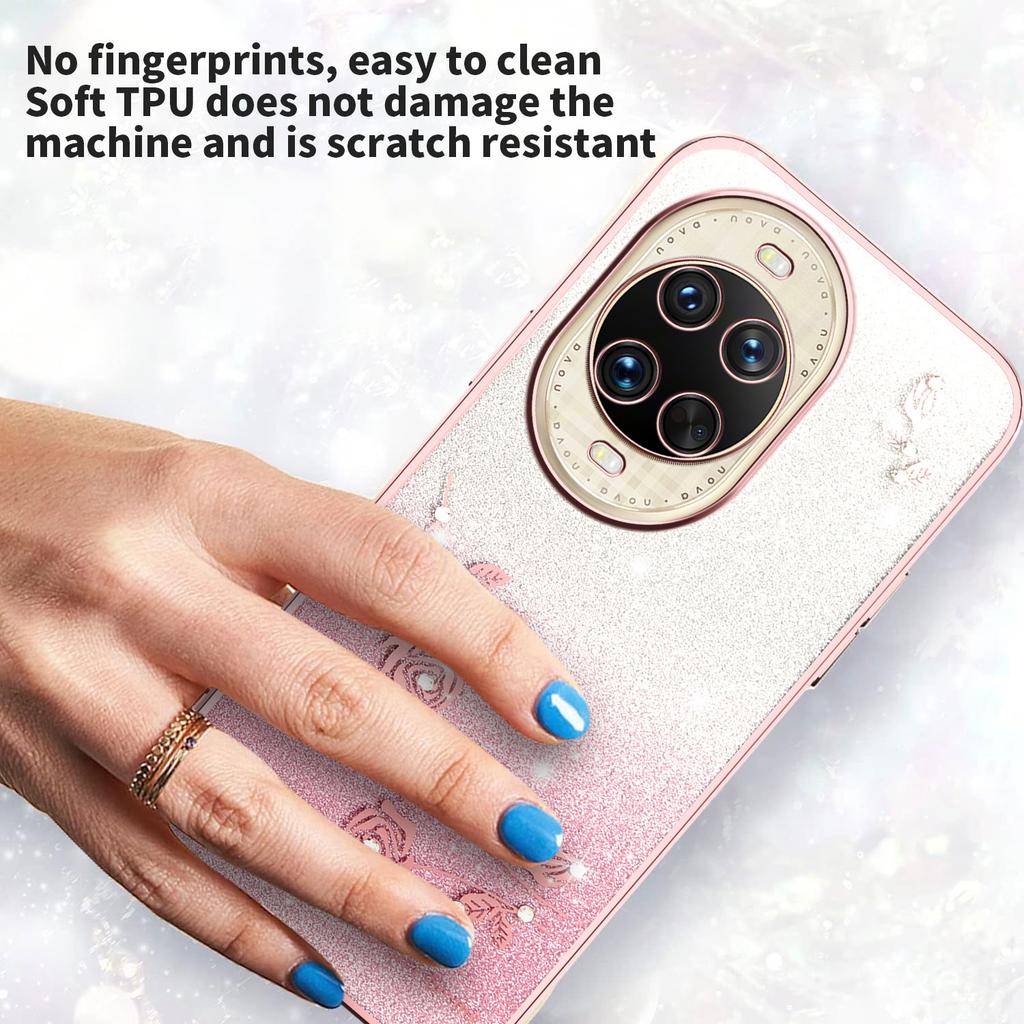 KADEM For Huawei Nova 14 Ultra 5G Case Flower TPU Flexible Gradient Phone Cover