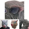 Unique Dark Gray And Beige Demon Slayer Kimetsu No Yaiba Hashibira Inosuke Pig Cosplay Mask For Adult Wear