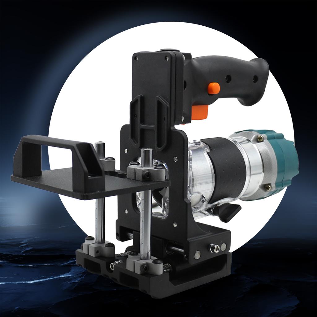 2 In 1 Invisible Fastener Opening Punching Locator Woodworking Trimming Slotting Bracket Cabinet Board Side Hole Fixing Fixture