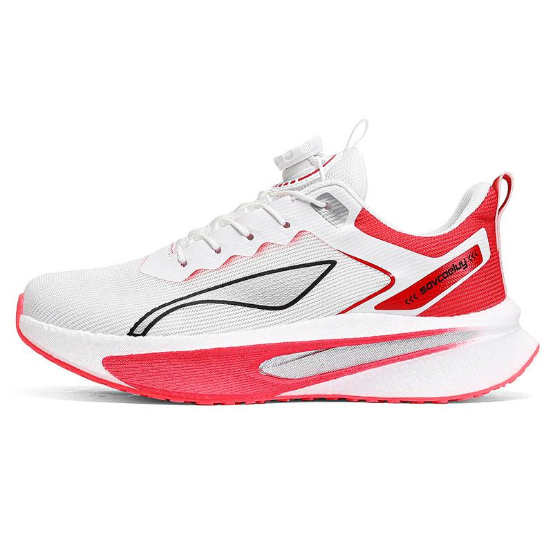 Gradient Color Running Shoes Breathable Mesh Athletic Sneakers Lightweight Non-Slip Cushioning Sports Shoes