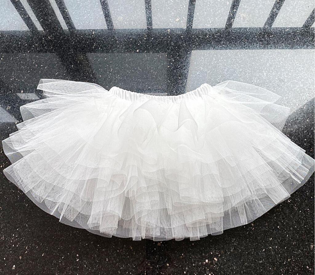 Fustă Tutu cu Șase Straturi de Tulle pentru Fete - Stil Prințesă pentru Ziua Copilului