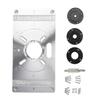 High Compatibility Aluminium Router Table Insert Plate For Enhances Woodworking Accuracy Professional & DIY Woodworkers