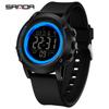 Sanda 2165 Fashion Men's Watch Sports Fitness Running Watch Multi functional Waterproof LED Night Light Digital Watch