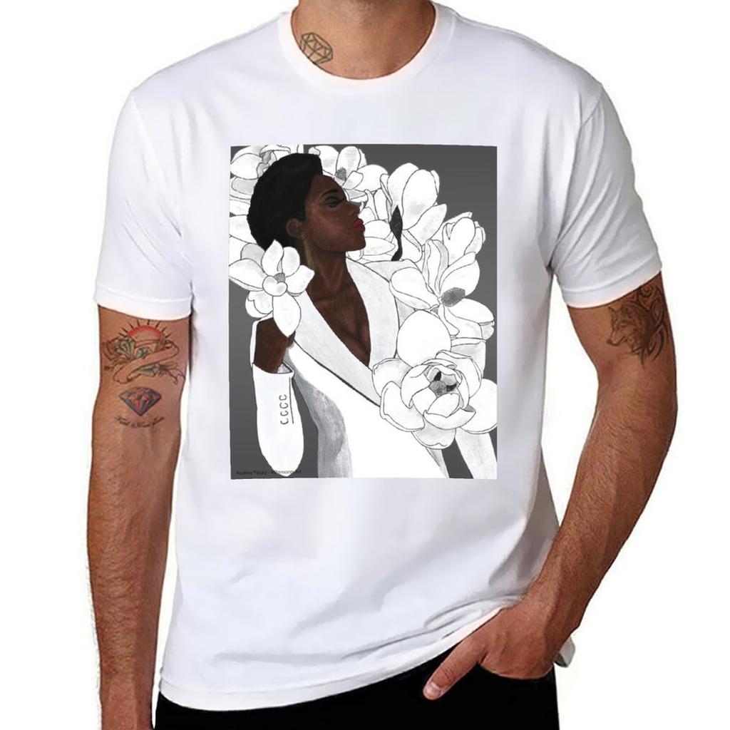 Viola Davis Portrait And Magnolias Tshirt Sports Casual Breathable Tee Shirt