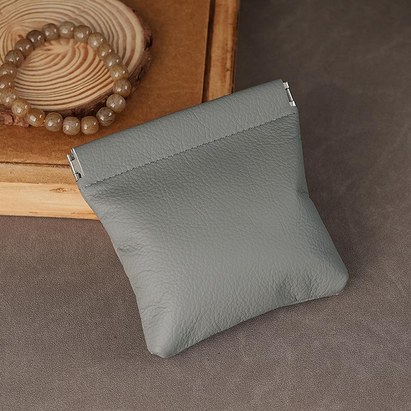 

Новый мешок для мелочи, сплав шрапнель, автоматическое открытие и закрытие, кожаный раструб, красный конверт, ключи от машины, наушники, хранение ювелирных изделий, маленький кошелек