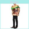 Halloween Beef Burger Costume For Adults With Stage Performance Design For Parties