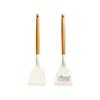 Silicone Spatula & Ladle Set with Wooden Handle for Home and Baby Food Preparation - High Quality, Stylish Design