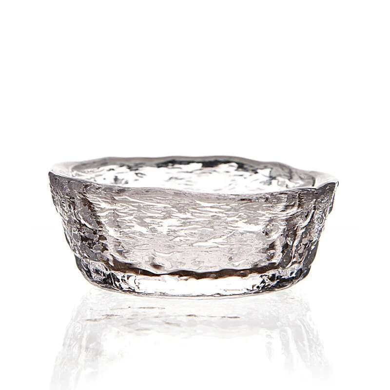 Japanese Hammer Grain Glass Tea Cup Crystal Transparent Cup Kung Fu Tea Set Home Owner Small Tea Cup Tea Bowl G