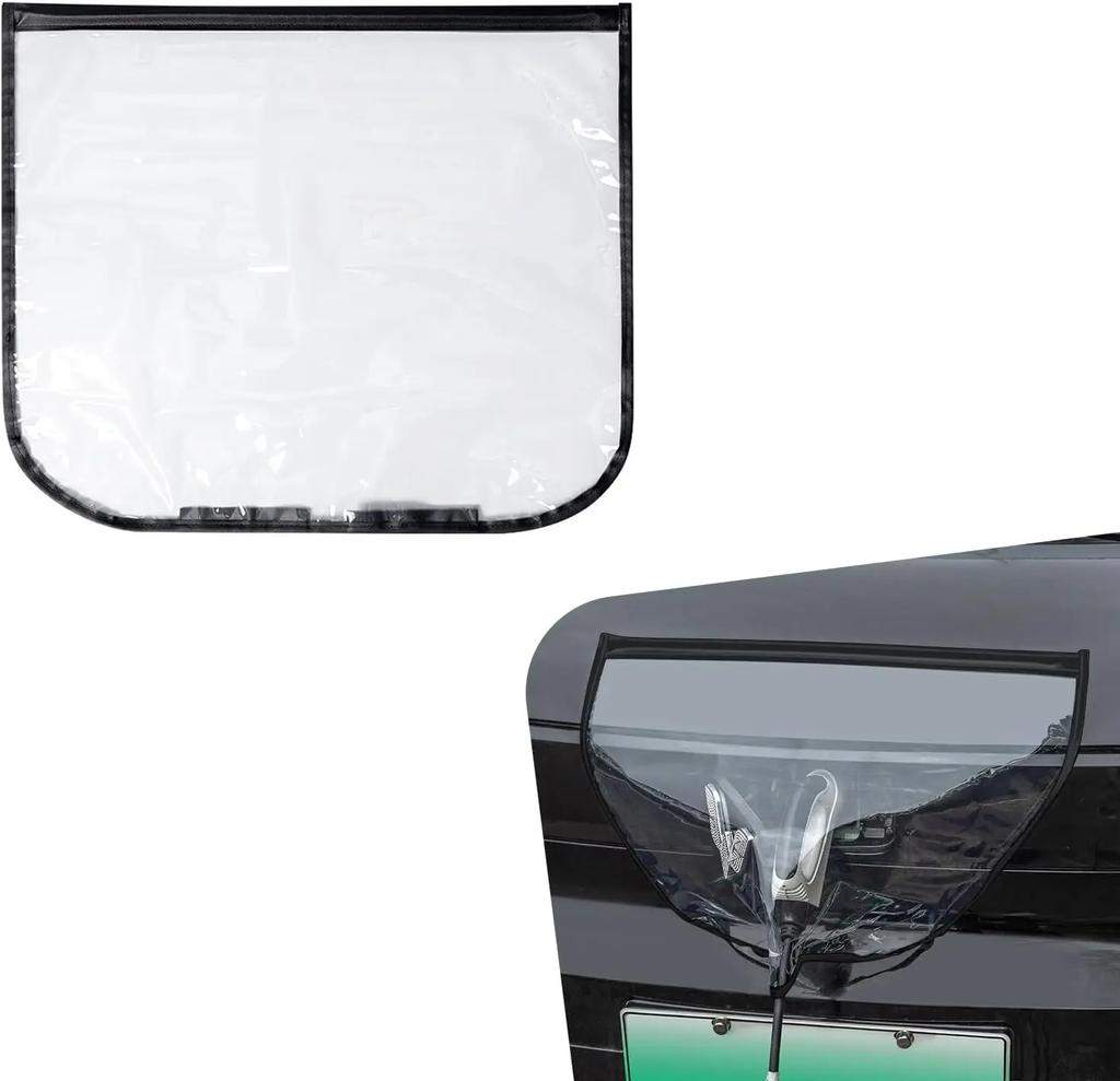 1PC Electric Vehicle Charging Port Rain Cover Outdoor Charging Port Sealing Cover Dustproof Protective Cover Waterproof Cover