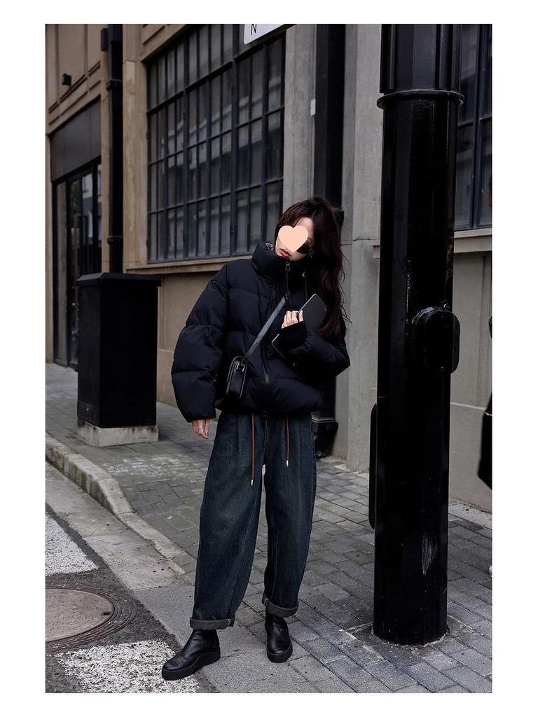 Spring/Summer Loose Cotton-Padded Jacket - Short Korean Style for Women