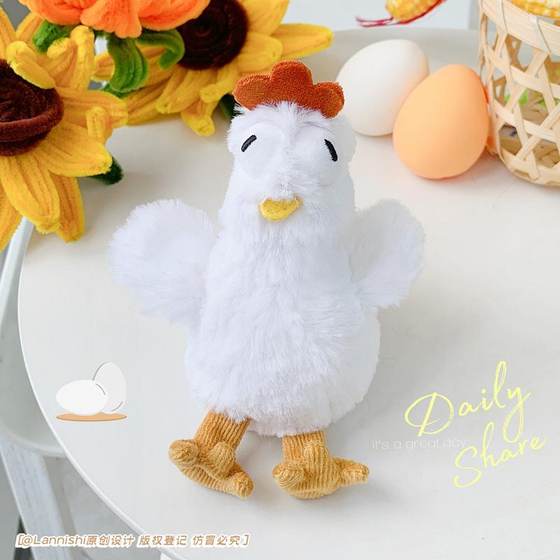 Creative Design Dozy Chicken Plush Bag Doll Pentant Squawk Alcoholic Chicken Soft Texture Stuffed Cotton Plush Tote Designed For Birthday Surprise