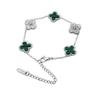 Bracciale quadrifoglio 13mm lusso leggero bracciale double-face 18K acciaio al titanio catena non scolorisce