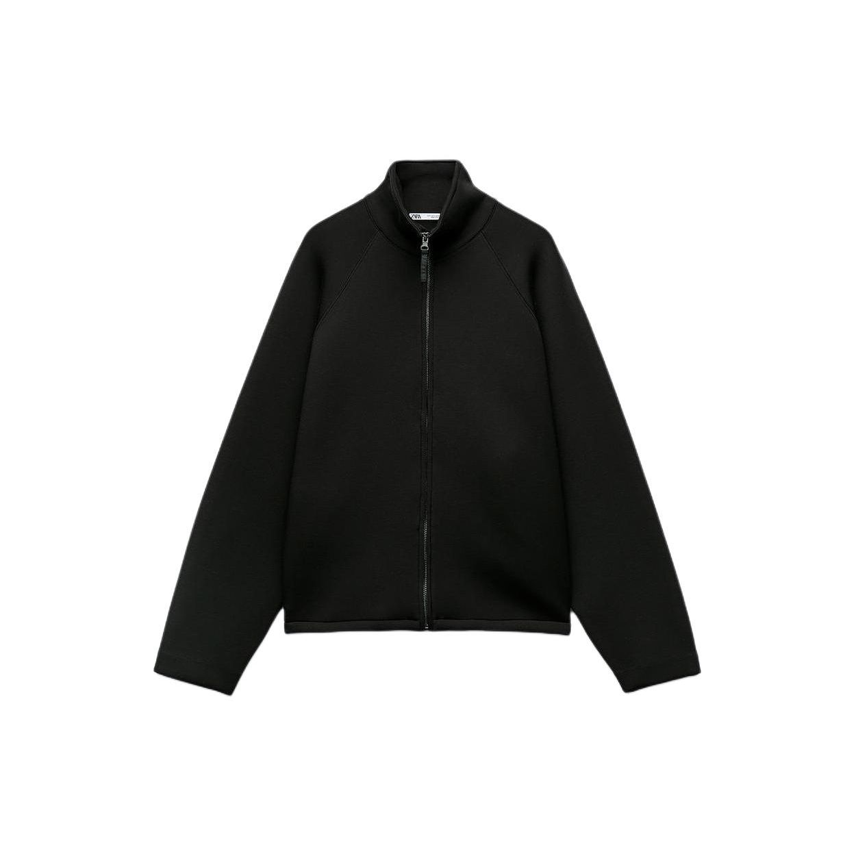 

Zara Zipper Jacket With Stand Collar Women Jackets Black 01058027800-36 S