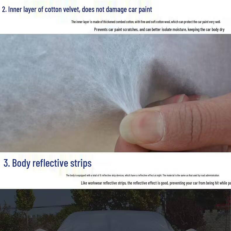 Universal Four Seasons Car Cover: Snow, Rain, Sunproof with Sunshade & Heat Insulation, Oxford Fabric, Dustproof