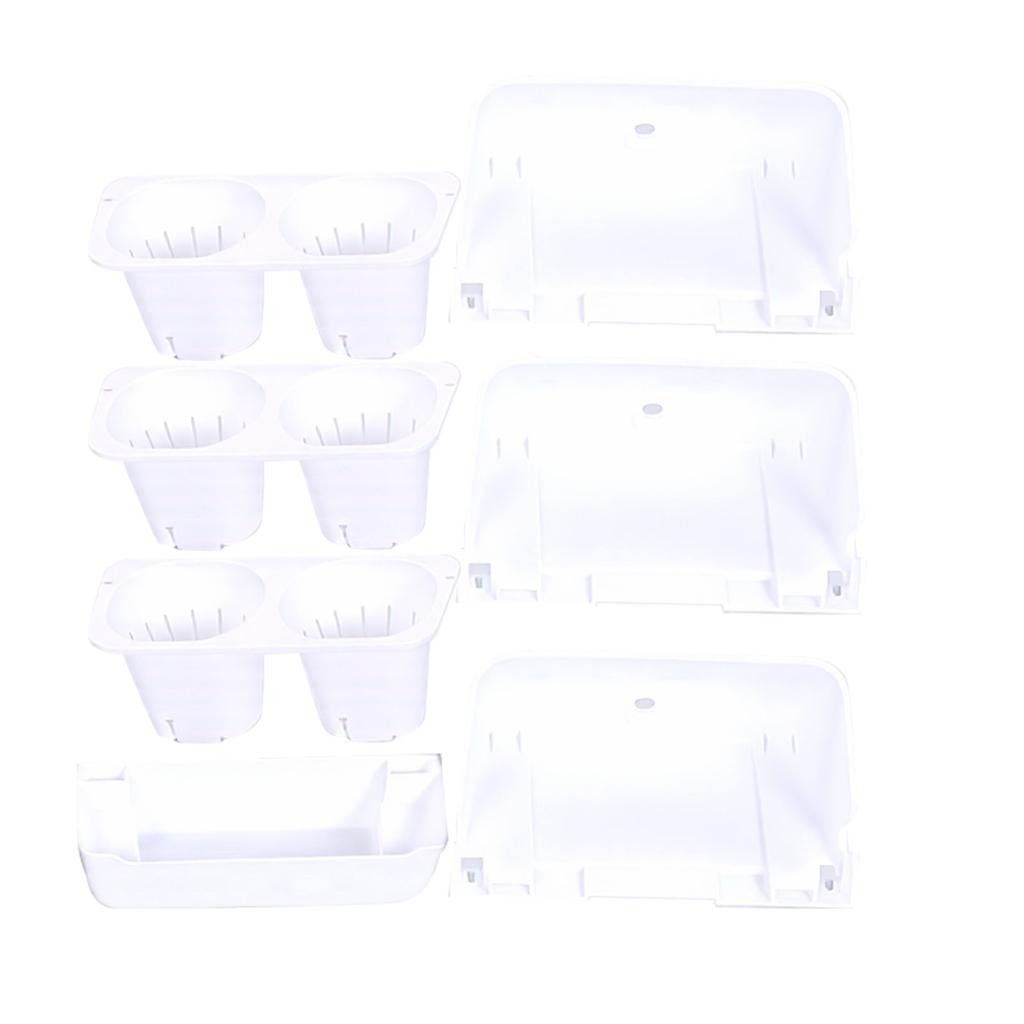 Self Wat ing Stackable V tical Plant Pot Wall Mounted s Pots for Strawb ries Vegetable Indoor Outdoor Decoration