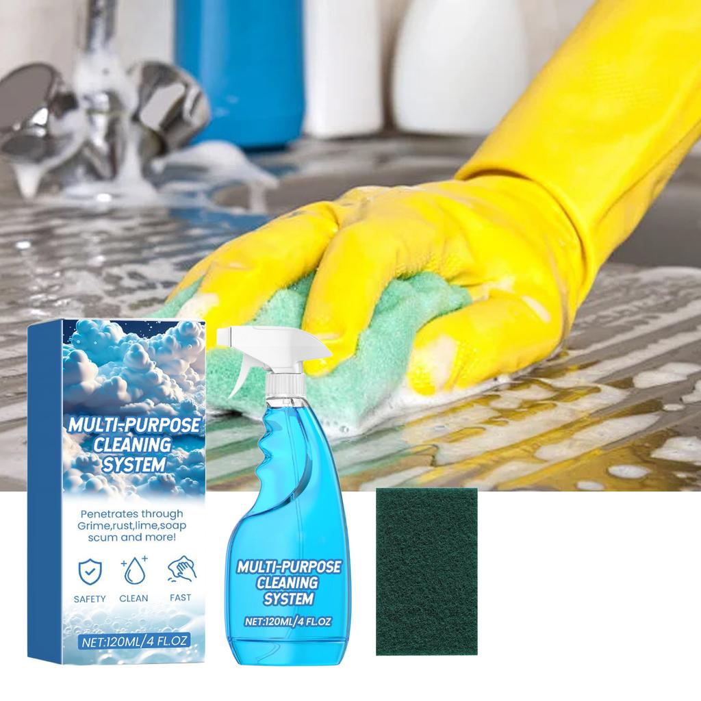 Multi-Purpose Foam Cleaner - Mild Foam Cleaner for Multi-Surfaces Removes Stains from Kitchen Stoves Kitchenware Cooktop Spray