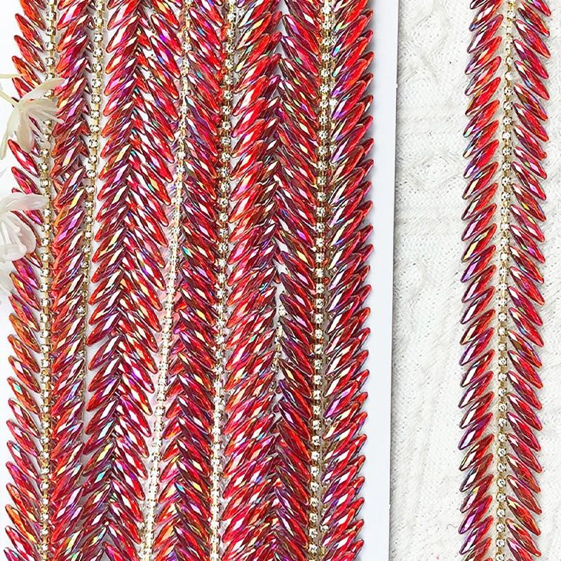 90cm/Roll Rhinestone Tape Trim Applicator DIY Rhinestone Accessories Resin Decor Ribbon Triming Crafts Garment Shoes Dress Decor