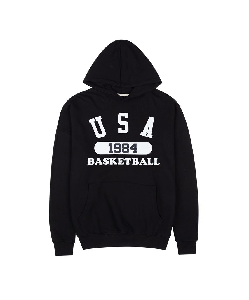Usa Basketball Hoodie Set Black Gray