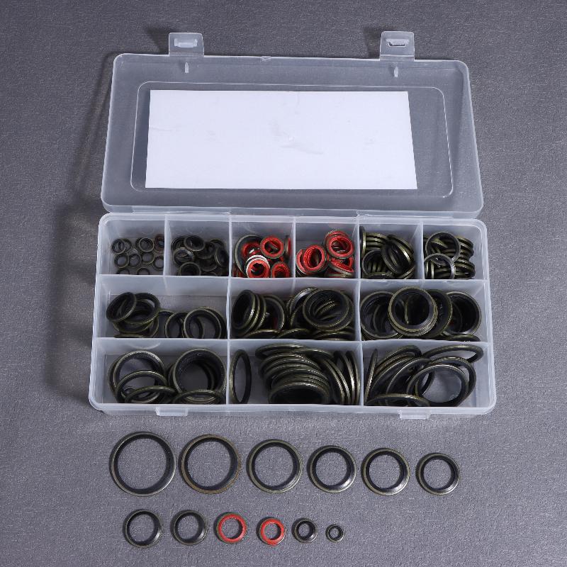 Oil Drain Combined Washer Seal Set 100/245pcs Sealing Gasket Set M6 M8 M10 M12 M14 M16 M18 M20 M22 M24 M27 M30