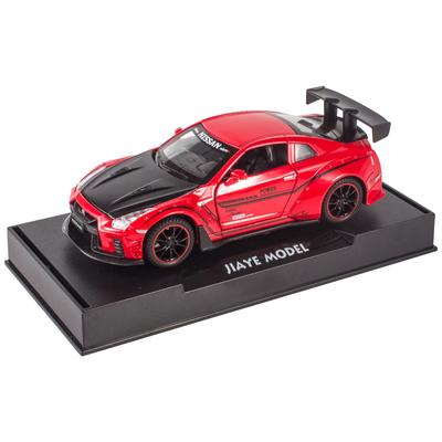 1/32 Nissan GTR Legierung Sportwagenmodell Druckguss Metallfahrzeuge Rennwagenmodell Sound und Licht Kollektion Kinderspielzeug Geschenk