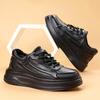 The First Layer of Cowhide Men's Shoes Autumn New Leather Soft-soled Shoes Men's Trend Sports and Leisure Board Shoes Men's Trendy Shoes