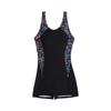 Women's Printed Patchwork Sports Competitive One-Piece Swimsuit