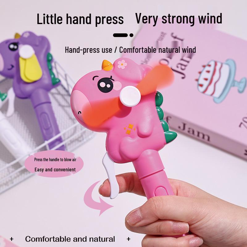 Portable Cartoon Unicorn Donut Hand-Crank Fan - Cute Souvenir Gift