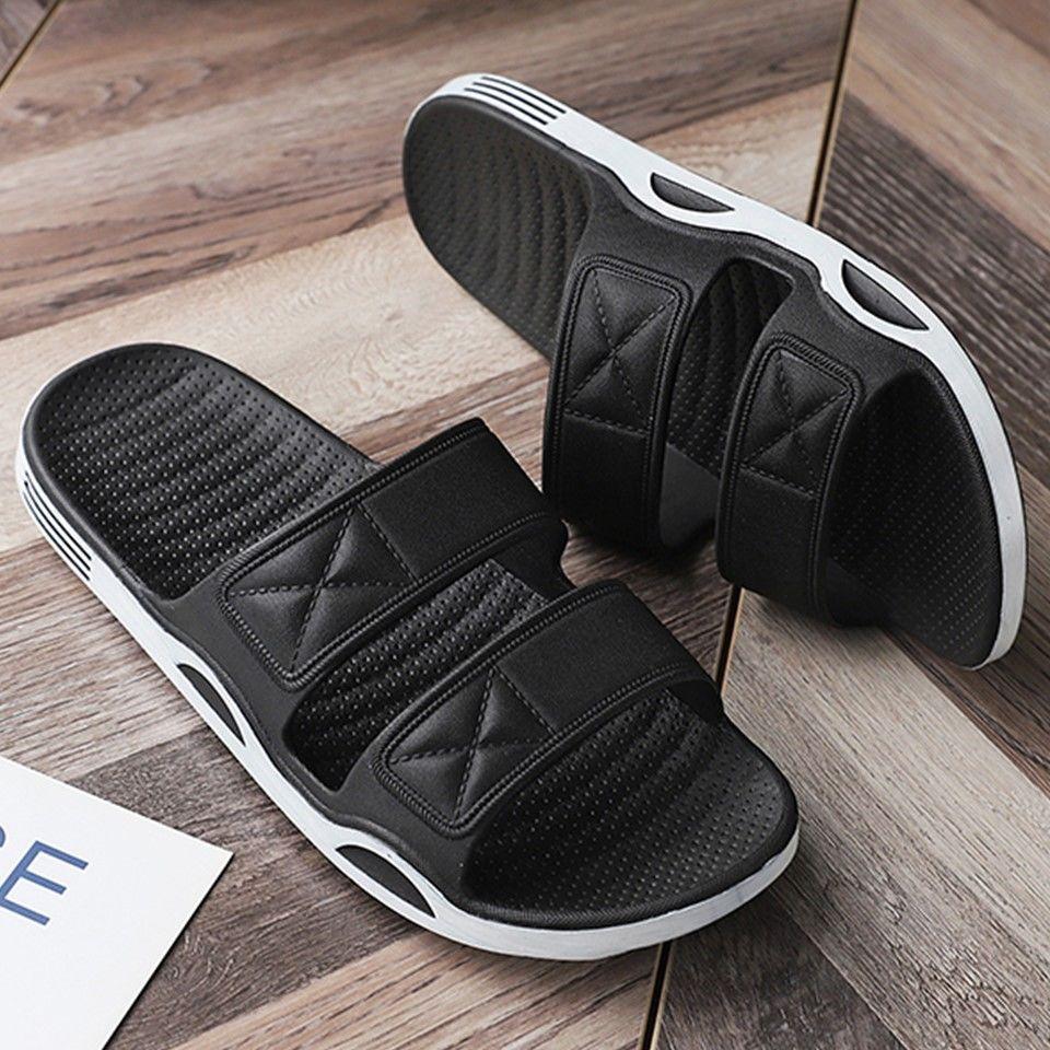 Men's Summer Outdoor Durable Home Bathroom Shower Non-Slip Thick Sole Casual Cool Slippers