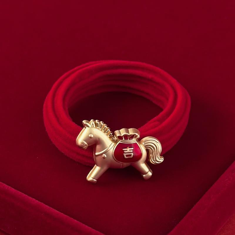 

Креативный мультяшный обруч для волос с лошадью, талисман, красная резинка для волос с пони, новогодний головной убор 2026, головной убор, новогоднее украшение для головы, реквизит для фото A11