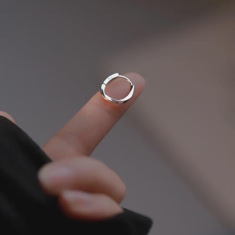 S925 Sterlingsølv Unisex Sirkel Øredobber - Lettvekt, Enkle, Luksuriøse, 2022 Ny Stil