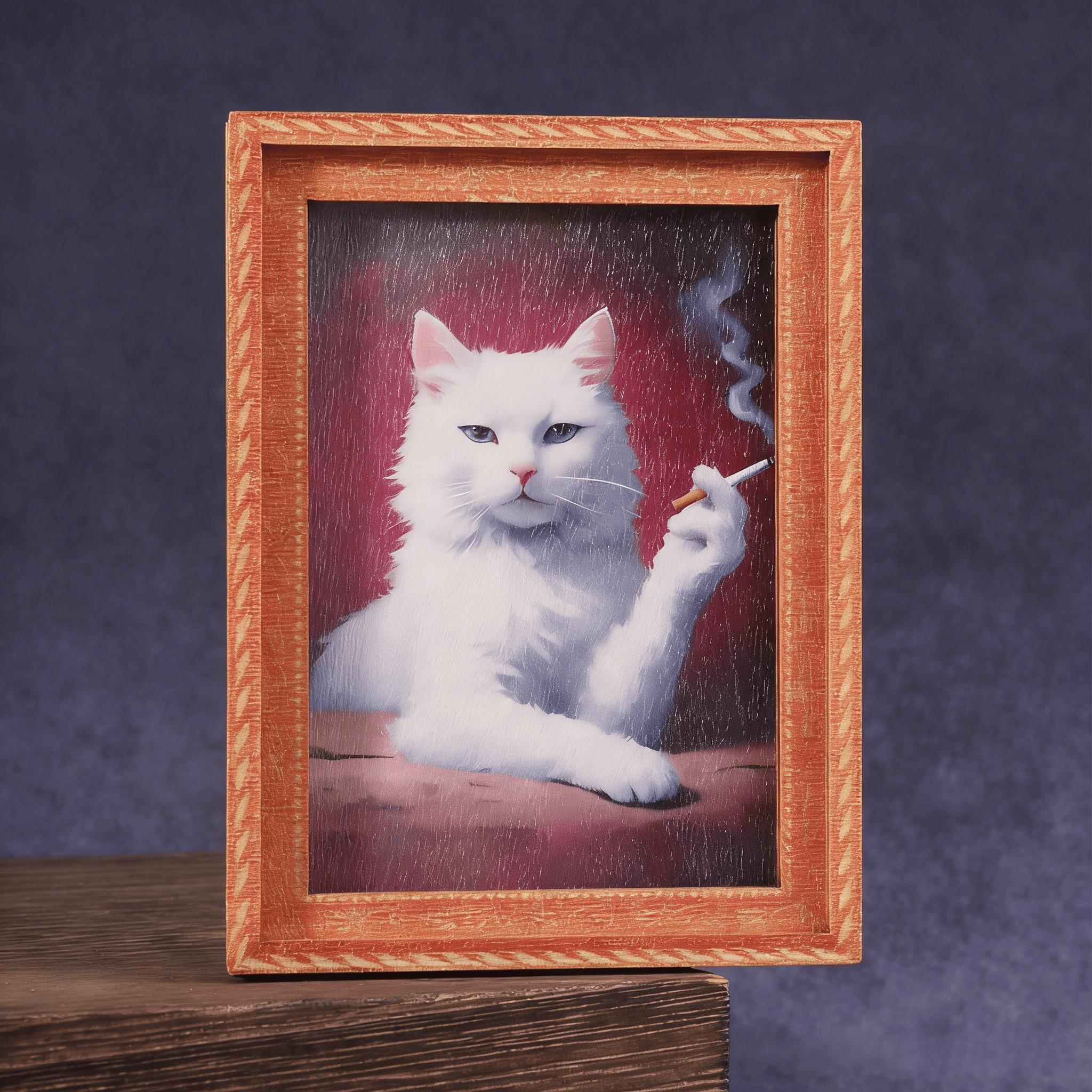 

Kitten Portrait Fridge Magnet Mini Photo Frame Magnet Decoration
