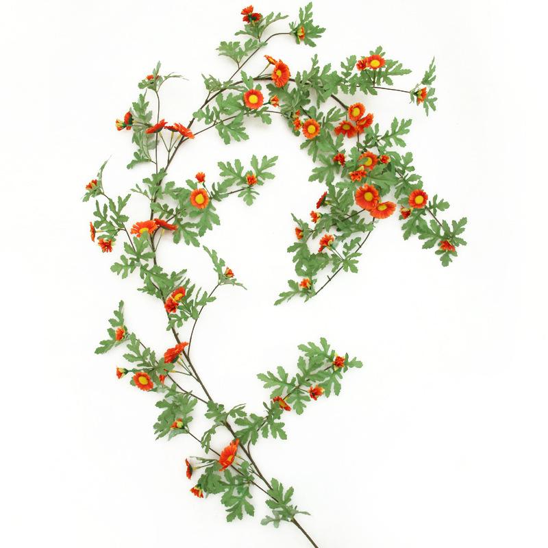 Daisy Vine Sunflower Artificial Flower for AC Pipe and Wall Decor, Wedding & Window Decoration