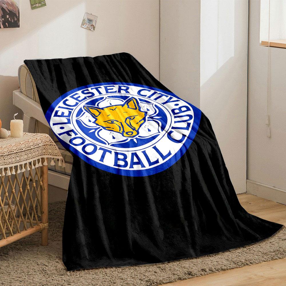 Leicester City FC Logo Blanket print blanket soft and cozy perfect for the living room bed sofa or a nap,gift