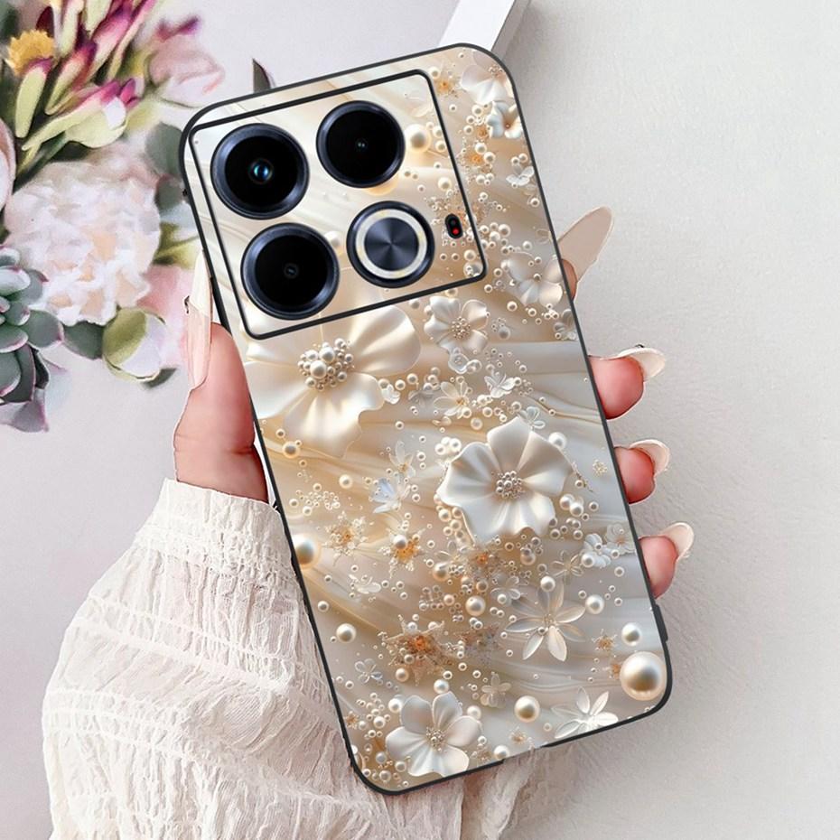 Cute Painting Phone Case For Infinix Note 40 40Pro Pro+ Soft Silicone TPU Back Cover For Infinix Note40 Pro Plus Cases Bumpers